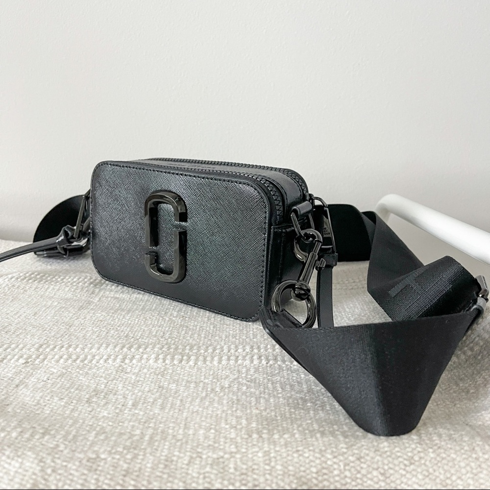 NEW The Marc Jacobs The Snapshot Small Camera Bag Black
